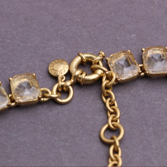 J.crew Cluster Drop Crystal Statement Necklace - Picture 5 of 6
